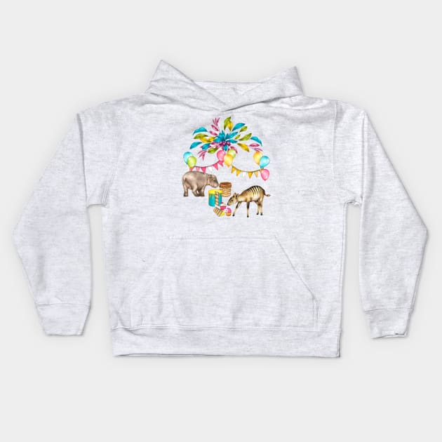 Africa is My Happy Place Kids Hoodie by PerrinLeFeuvre